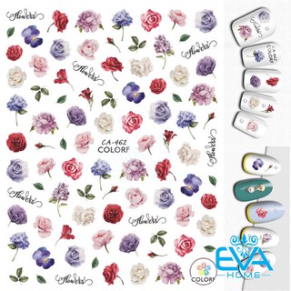 Miếng Dán Móng Tay 3D Nail Sticker Tráng Trí Hoạ Tiết Bông Hoa CA462
