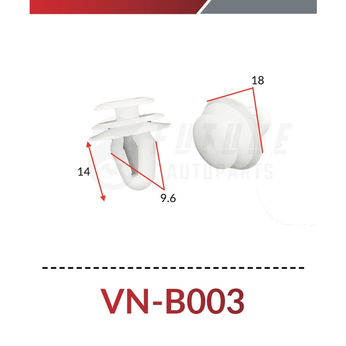 Vít nhựa, chốt nở nhựa cho dòng xe Mercedes, BMW - Future Autoparts