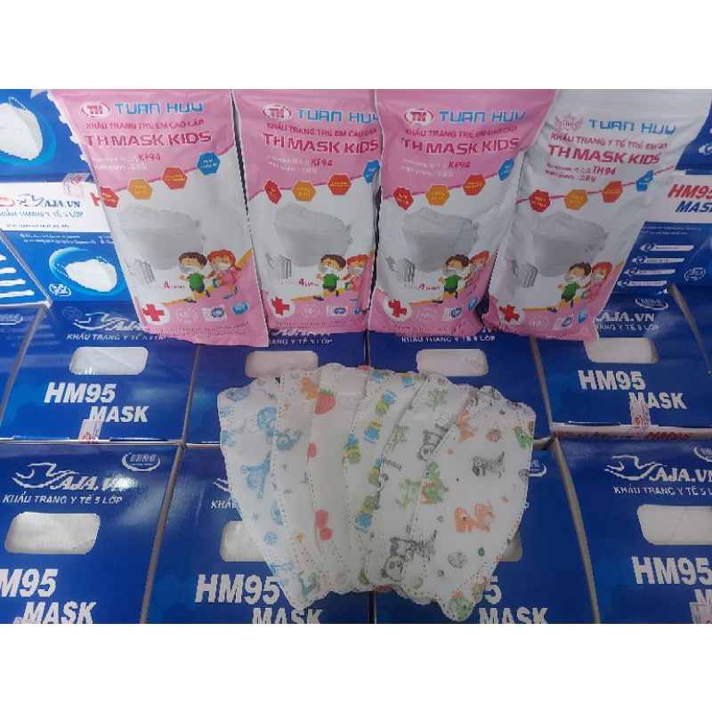 KHẨU TRANG KF94 TRẺ EM CAO CẤP MẪU TÙY ĐỢT