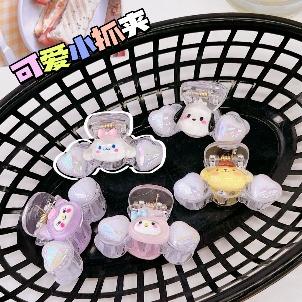 ✨✨Kẹp Tóc Cá Mập / Cún / Cá Mập Cỡ Lớn Họa Tiết Kuromi Melody Dễ Thương Cho Bé Gái