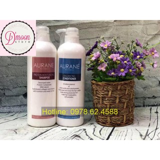 Bộ dầu gội xả phục hồi aurane protein moisturizing 750ml*2