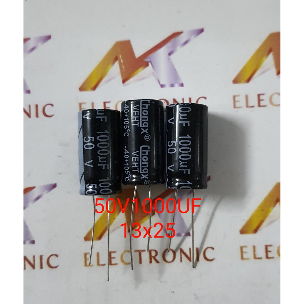 Tụ hóa 50V1000UF 50V 1000UF 1000UF50V 13x25mm