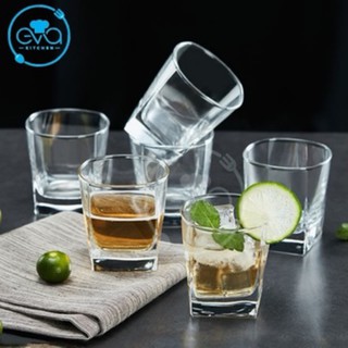 Bộ 12 Ly Thủy Tinh Góc Vuông Lùn 220 Ml Deli JS6001-1 M2969