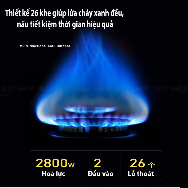 Bếp Gas Mini Du Lịch Dã Ngoại Xếp Gọn Kèm Dây Nối Bình Gas - Bếp Gas Đi Phượt Cắm Trại