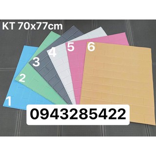 Xốp dán tường gạch thẻ Hàn Quốc mẫu mới khổ lớn chuẩn loại 1
