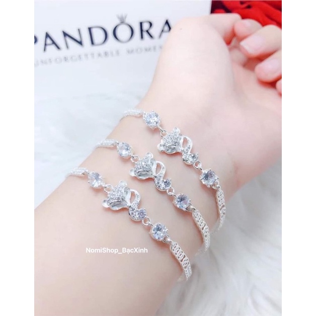 Lắc tay nữ bạc ta, hồ ly kim tiền tài lộc cuốn hút, nhẹ nhàng xinh xắn Mainomi Shop Bạc Xinh