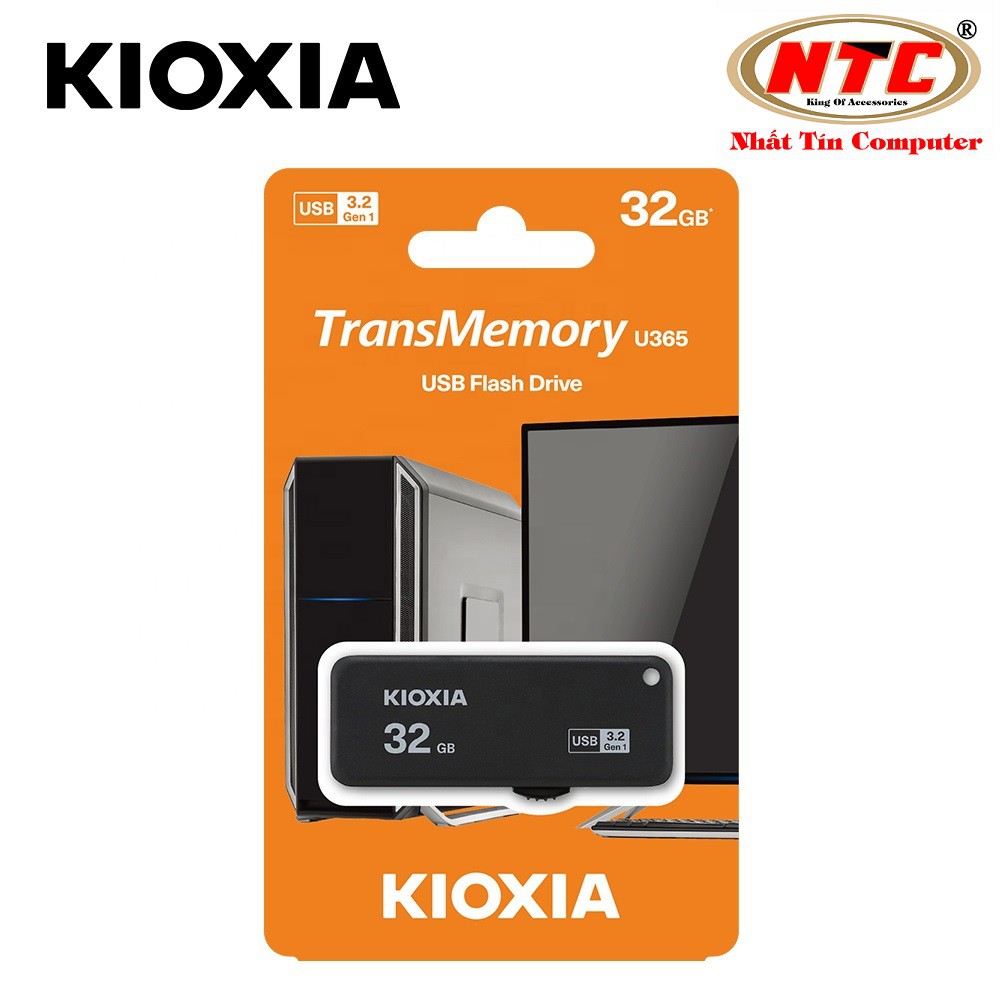 USB 3.2 Gen 1 Kioxia TransMemory U365 32GB 150Mb/s (Đen) | WebRaoVat - webraovat.net.vn