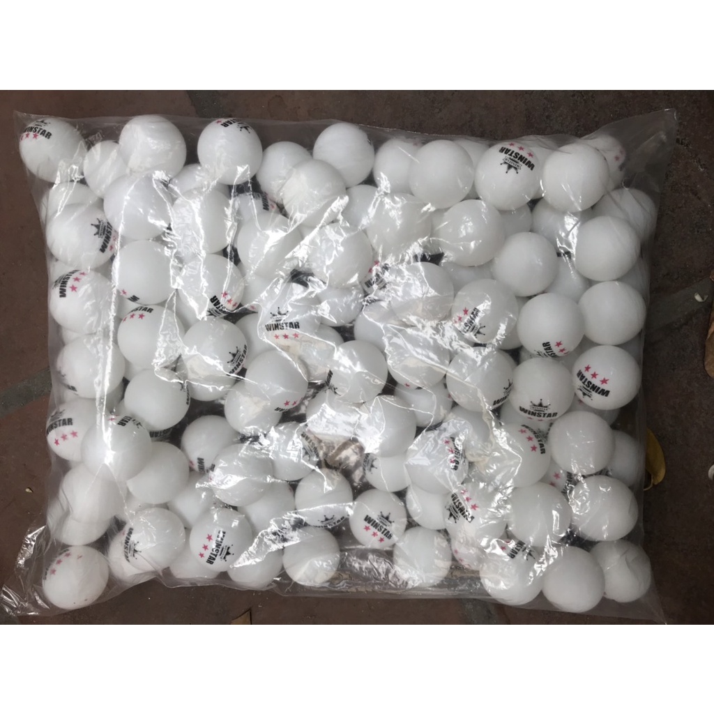 Combo 70 quả bóng bàn tập luyện Winstar (2 màu trắng và vàng) hàng chính hãng