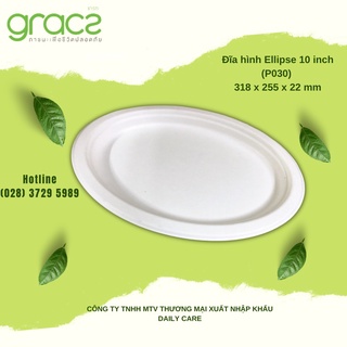 10 Đĩa hột xoài bã mía Thái Lan 10 inch - thương hiệu Gracz