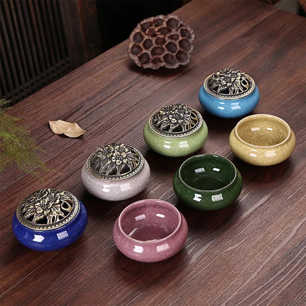 Lư Xong Trầm Bằng Gốm Sứ