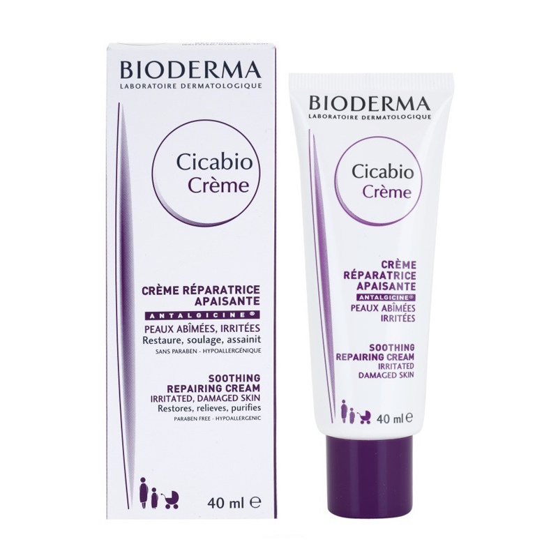 Kem dưỡng phục hồi da Bioderma Cicabio Creme 40ml - 100ml