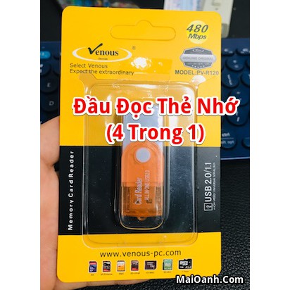 Đầu đọc thẻ nhớ USB 2.0 (4 trong 1)