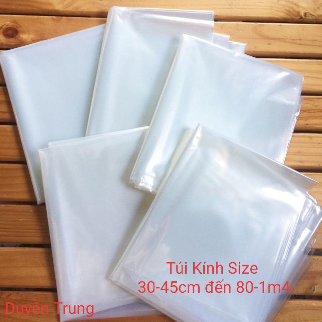 1 kg túi bóng kính dẻo các size túi to