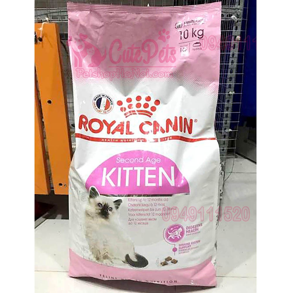 Hạt cho mèo con Royal Canin Kitten 36 10kg Thức ăn cho mèo từ 2-12 tháng tuổi - CutePets