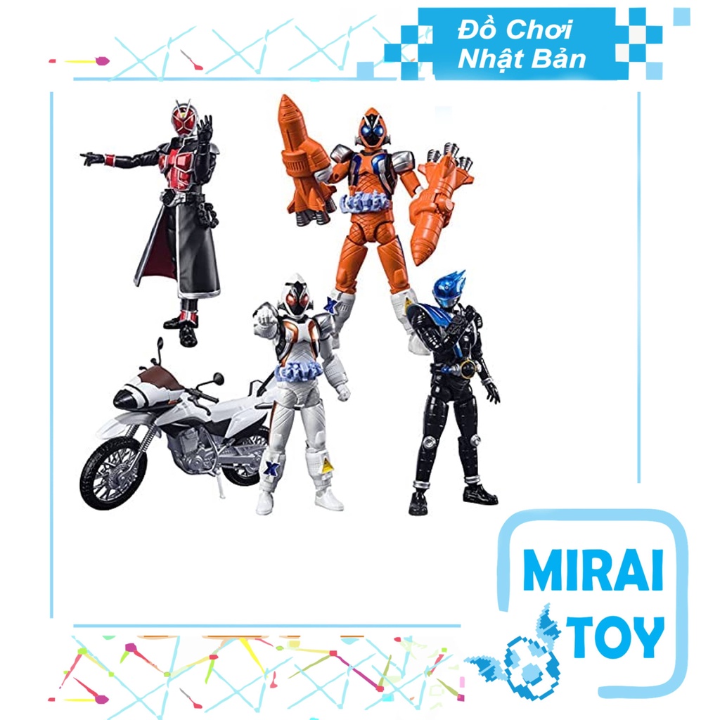 &lt;Có sẵn&gt; Mô hình động Shodo X-14 Kamen Rider Fourze, Wizard, Meteor