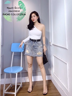 Áo lệch vai dài tay