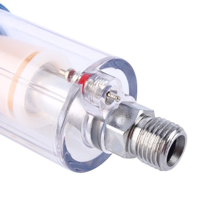 Bộ lọc chia tách dầu và nước 1/4'' bằng nhựa ABS 4*9cm cho súng phun sơn tiện dụng