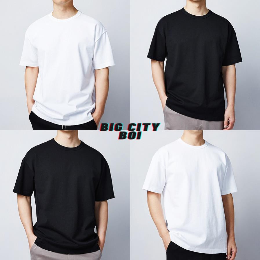 Áo thun nam trơn tay ngắn,cổ tròn dáng unisex tay ngắn Basic Tee phông trơn-Big City Boi [Shop mới bán hòa vốn] 💕