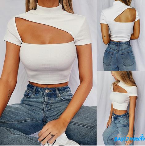 Áo Lửng Ngắn Tay Quyến Rũ Gợi Cảm Cho Nữ | BigBuy360 - bigbuy360.vn