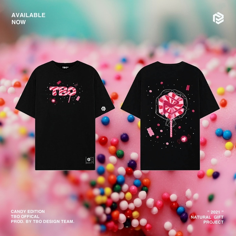 Áo thun tay lỡ Unisex CANDY - TBO Brand chính hãng