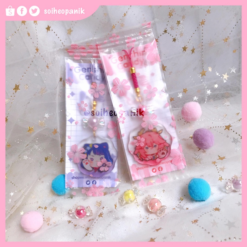 Móc điện thoại "Genshin Impact" Candy dễ thương