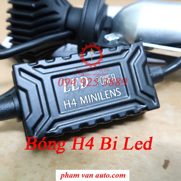 Bóng Đèn Pha Bi LED H4 AES Lắp cho Xe máy Ô Tô Nhiệt màu 4300Kelvin CHÍNH HÃNG  Phạm Văn auto