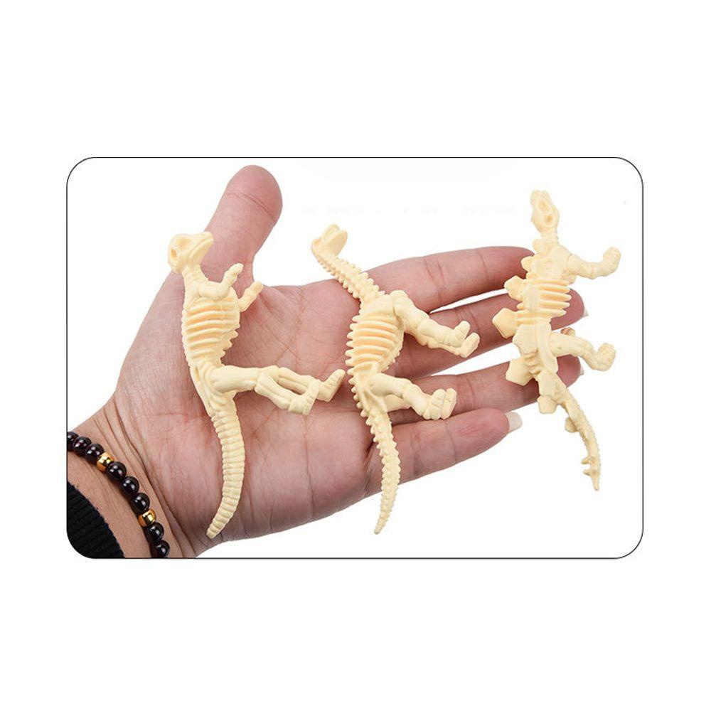 LEISURE Set 12 Món Đồ Chơi Hóa Thạch Xương Khủng Long