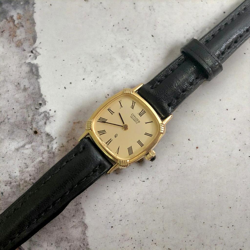 Đồng hồ nữa thương hiệu Citizen Nhật Bản mạ vàng 14k, còn mới 95%
