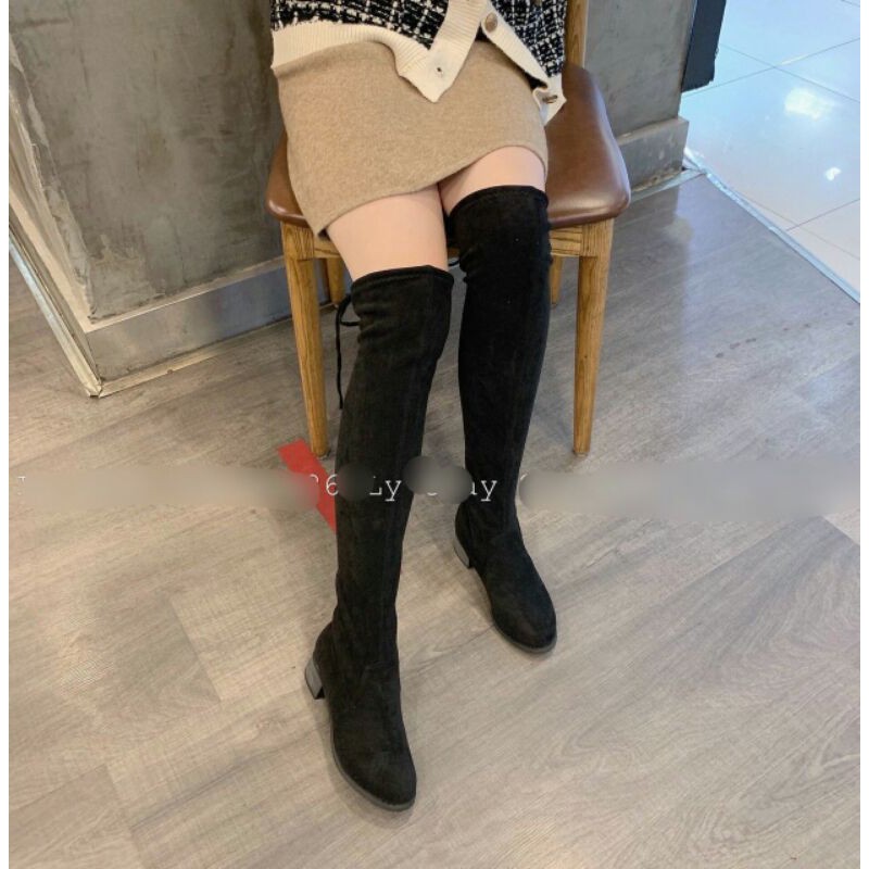 boot đùi đế bằng siêu xinh