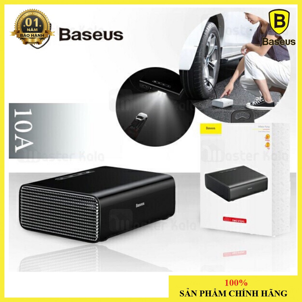 MÁY BƠM LỐP XE HƠI TỰ NGẮT KHI BƠM ĐỦ CHÍNH HÃNG BASEUS