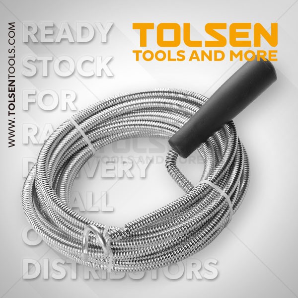 Dây lò xo thông tắc cống 3 mét, 5 mét, 10 mét tolsen 50100/ 50101/ 50102 drain cleaner