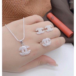 Bộ trang sức chữ X bạc ta