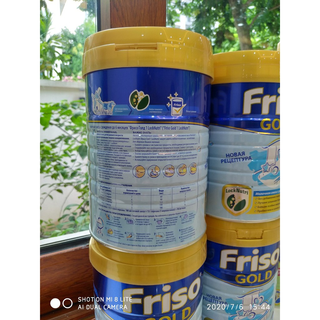 Sữa Friso Gold Nga số 1,2,3 Hộp 800g - HÀNG CHUẨN - GIÁ TỐT (Ảnh chụp thật)