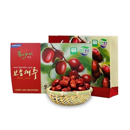 Táo đỏ hữu cơ Hàn Quốc sấy khô giàu dinh dưỡng, giúp bổ sung khí huyết hộp 1000g