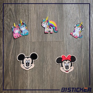 Sticker vải ủi UNICORN, MICKEY dễ thương ủi lên quần áo, balo, túi xách....