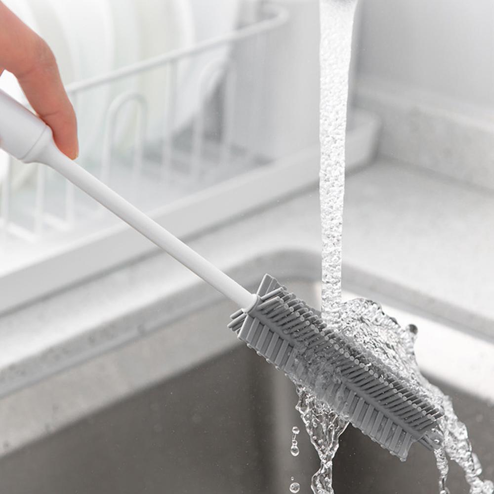 Bàn Chải Silicone Cán Dài Vệ Sinh Bình Nước/Bình Nước