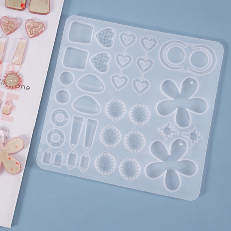 Khuôn silicone đúc làm đồ trang sức phụ kiện DIY thủ công epoxy resin chuyên dụng