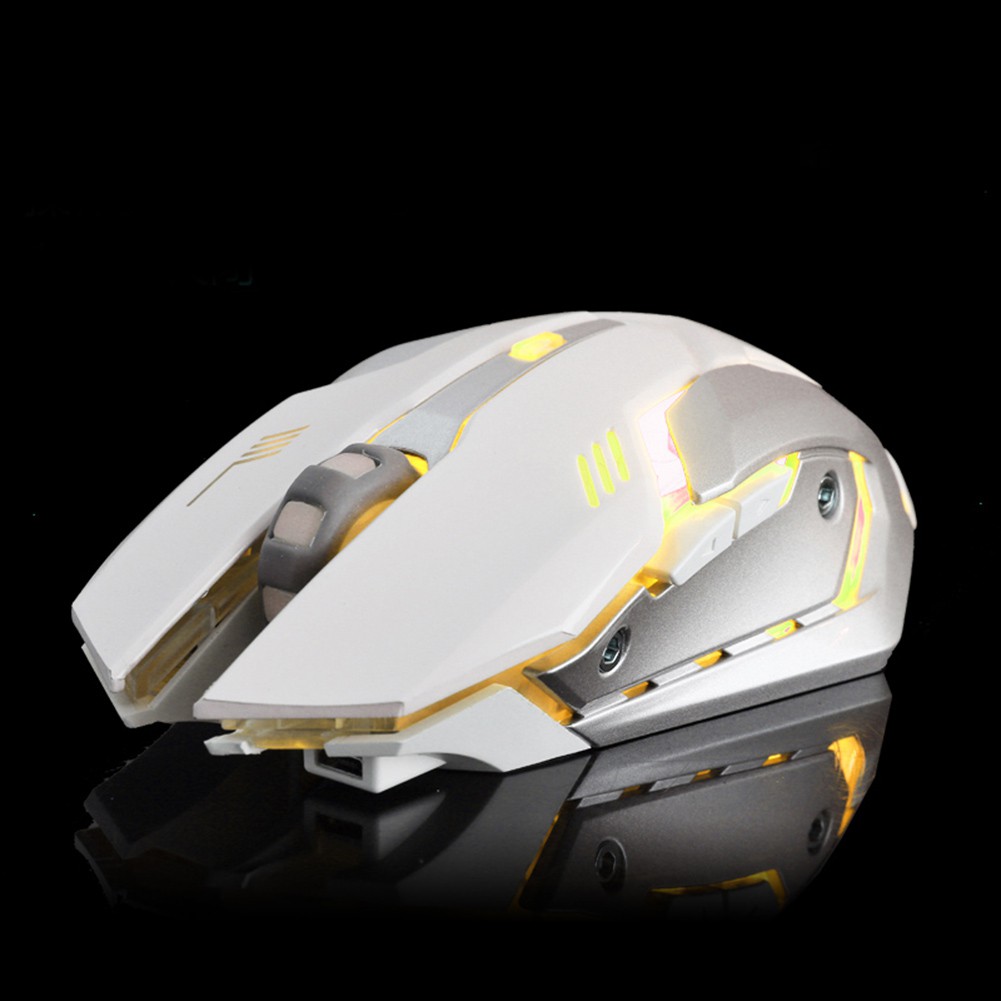 Chuột Quang Gaming Hel + X7 Không Dây Có Đèn Led 7 Màu, Có Thể Sạc Lại Được