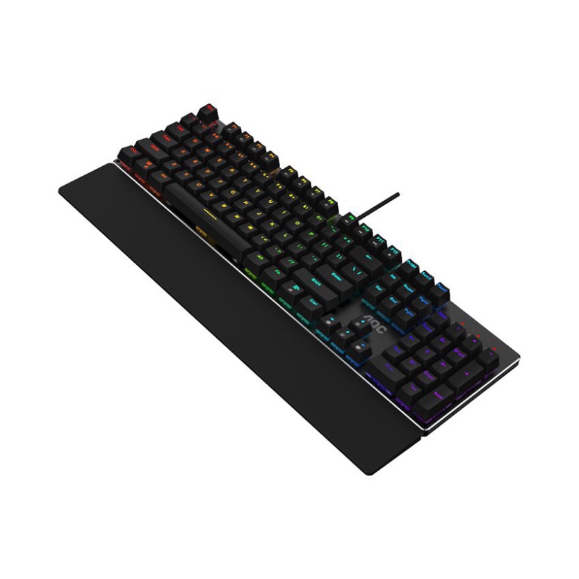 Bàn phím cơ AOC GK500 RGB Outemu Blue Switch Gaming (GK500/74) (hàng chính hãng)