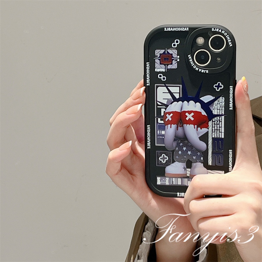 Ốp Điện Thoại Mềm Trong Suốt Họa Tiết Thỏ Phong Cách Hip Hop Cho iPhone 13 12 11 Pro Max X XR Xs Max 8 7 6 6s Plus SE 2020