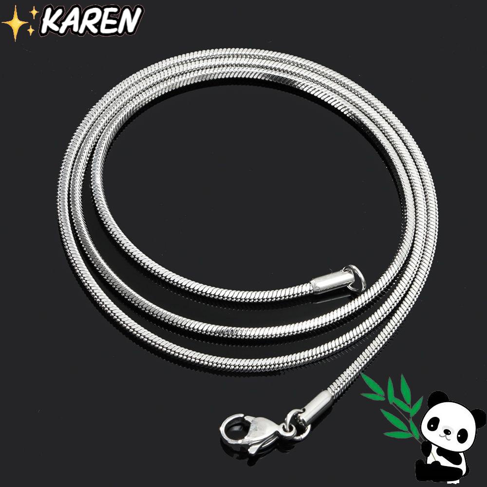 Vòng cổ Bằng Thép Không Gỉ KAREN 2mm|Bảng Màu Sắc Phong Cách Hiphop Cá Tính