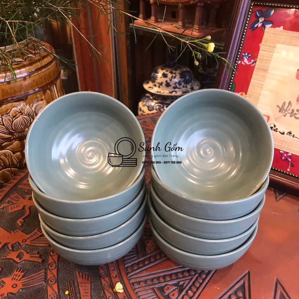 SET 10 BÁT CƠM BÁT TRÀNG - MẪU VẼ ĐA DẠNG