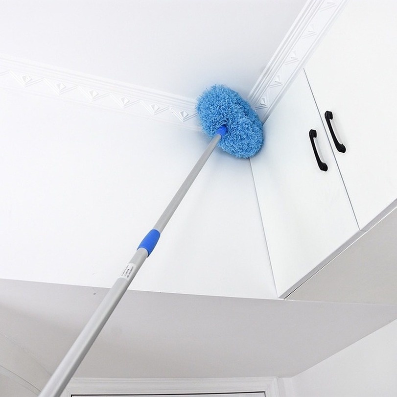 CHỔI LÔNG KÉO DÀI 145CM, cây cọ quét bụi thu gọn, dụng cụ vệ sinh quạt trần nhà cửa trên cao, cleaning stuff cleaner