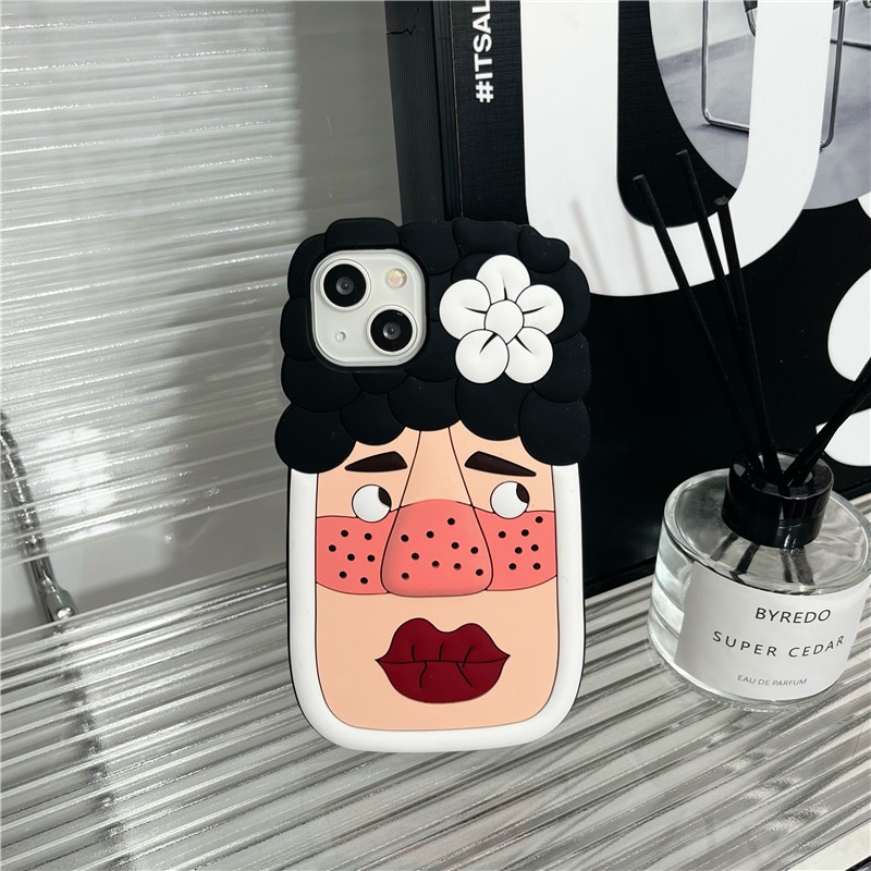 Ốp Điện Thoại tpu Họa Tiết Biểu Cảm Vui Nhộn Ba Chiều Cho iPhone 14 pro max case iPhone 14 case iPhone 13 pro max case iPhone 13 case iPhone 12 pro max case iPhone 12 case iPhone 11 pro max iPhone 11 case