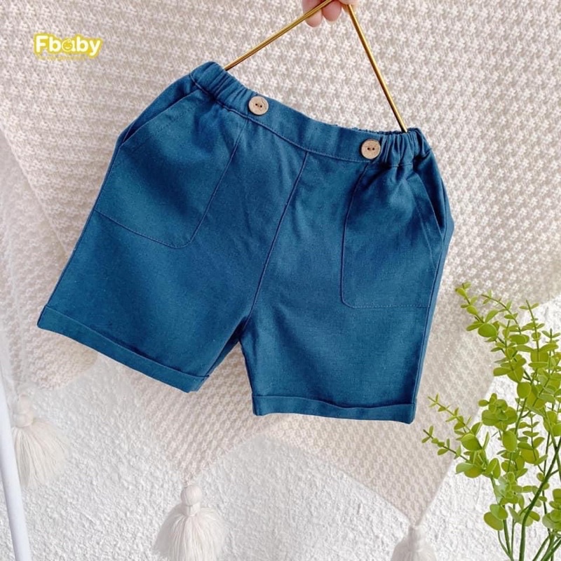 Quần Short kaki Linen bé trai