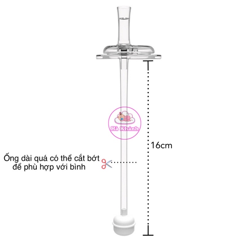 Ống tập hút bình sữa cổ hẹp P10