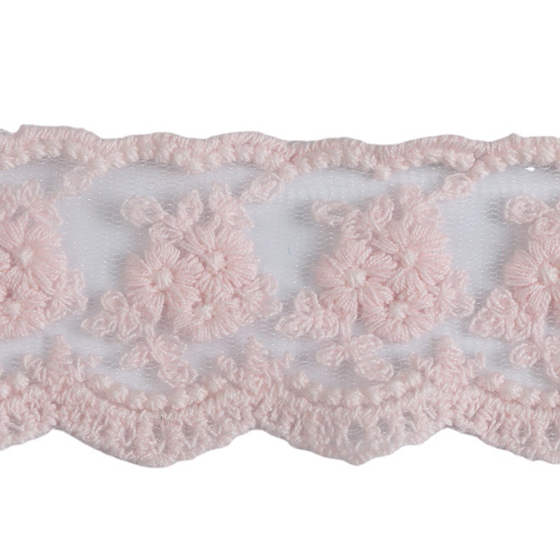 Cuộn Vải Ren Cotton 4cm Dài 1M Thêu Hoa Dùng Làm Đồ Thủ Công