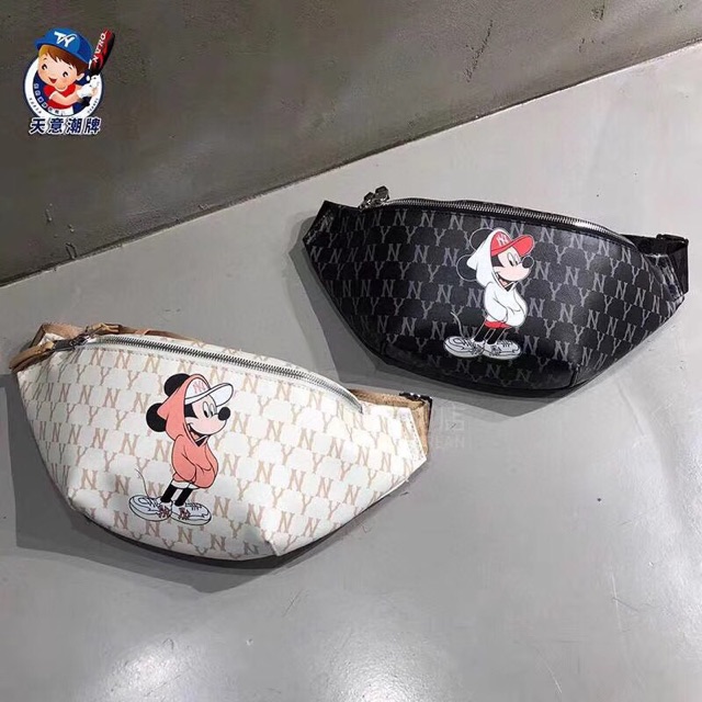 Túi bao tử NY chuột mickey đeo hông/ đeo bụng/ đeo chéo size 20 | BigBuy360 - bigbuy360.vn