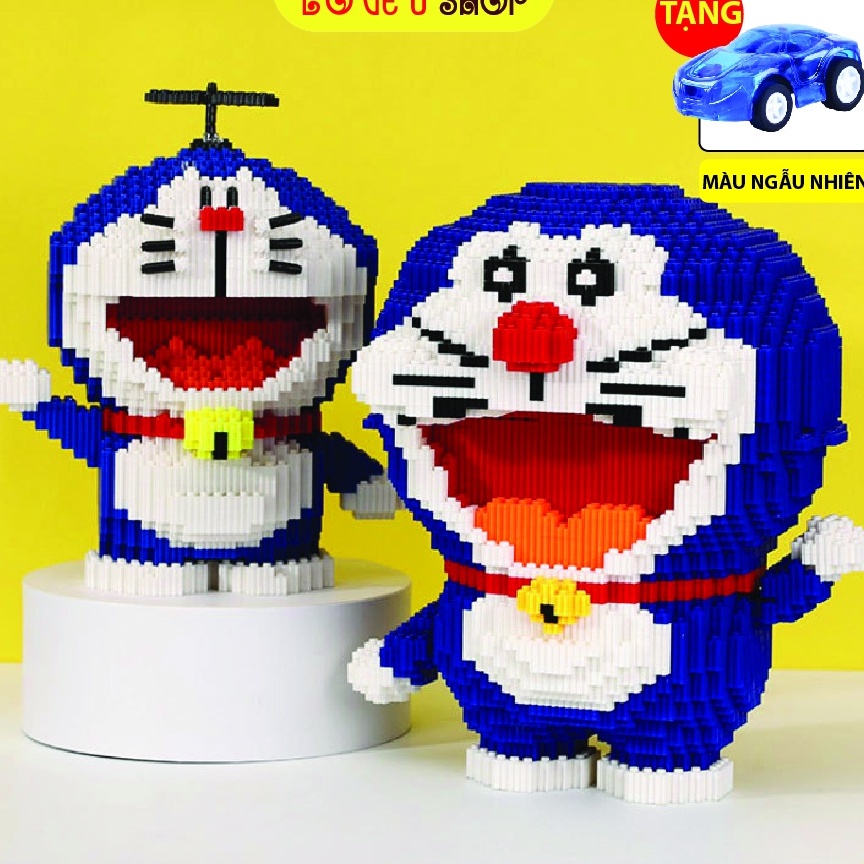 Đồ chơi lego Doremon, xếp hình cho bé, ghép hình 3d trọn bộ nhân vật truyện doremon