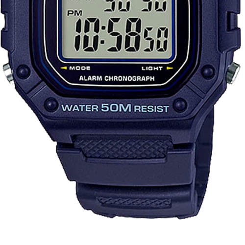 Đồng Hồ Nam Casio Dây Nhựa Trẻ Trung W-218H-2AVDF Chính Hãng